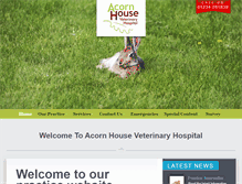 Tablet Screenshot of acornhousevets.com